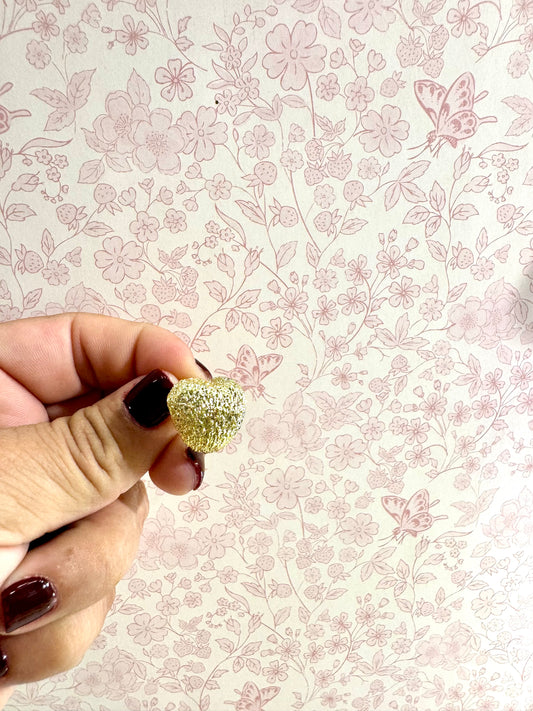 Aretes Corazón Texturizado