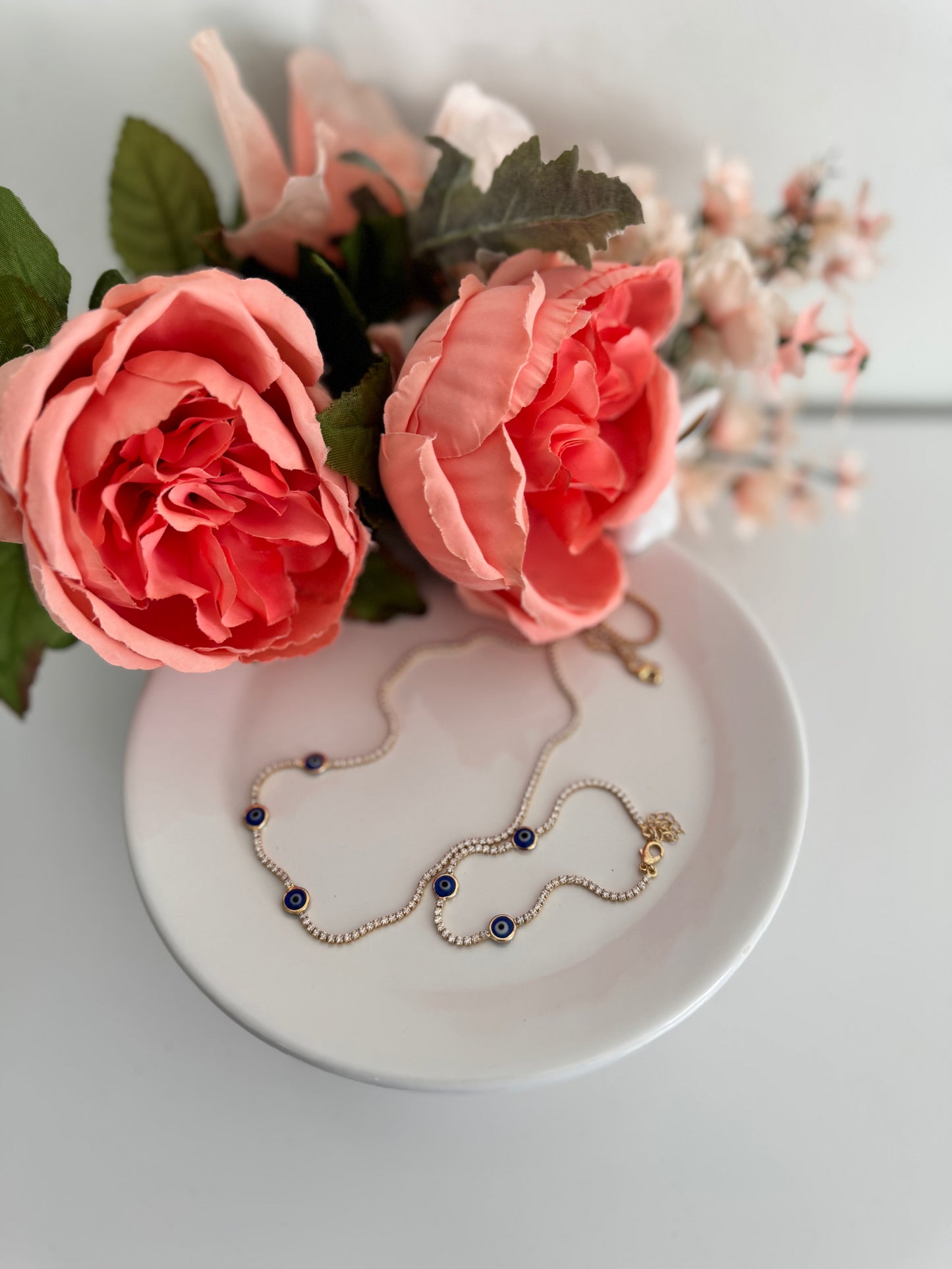 Set de joyería “Protección & Brillo” – Ojo Turco con circonias