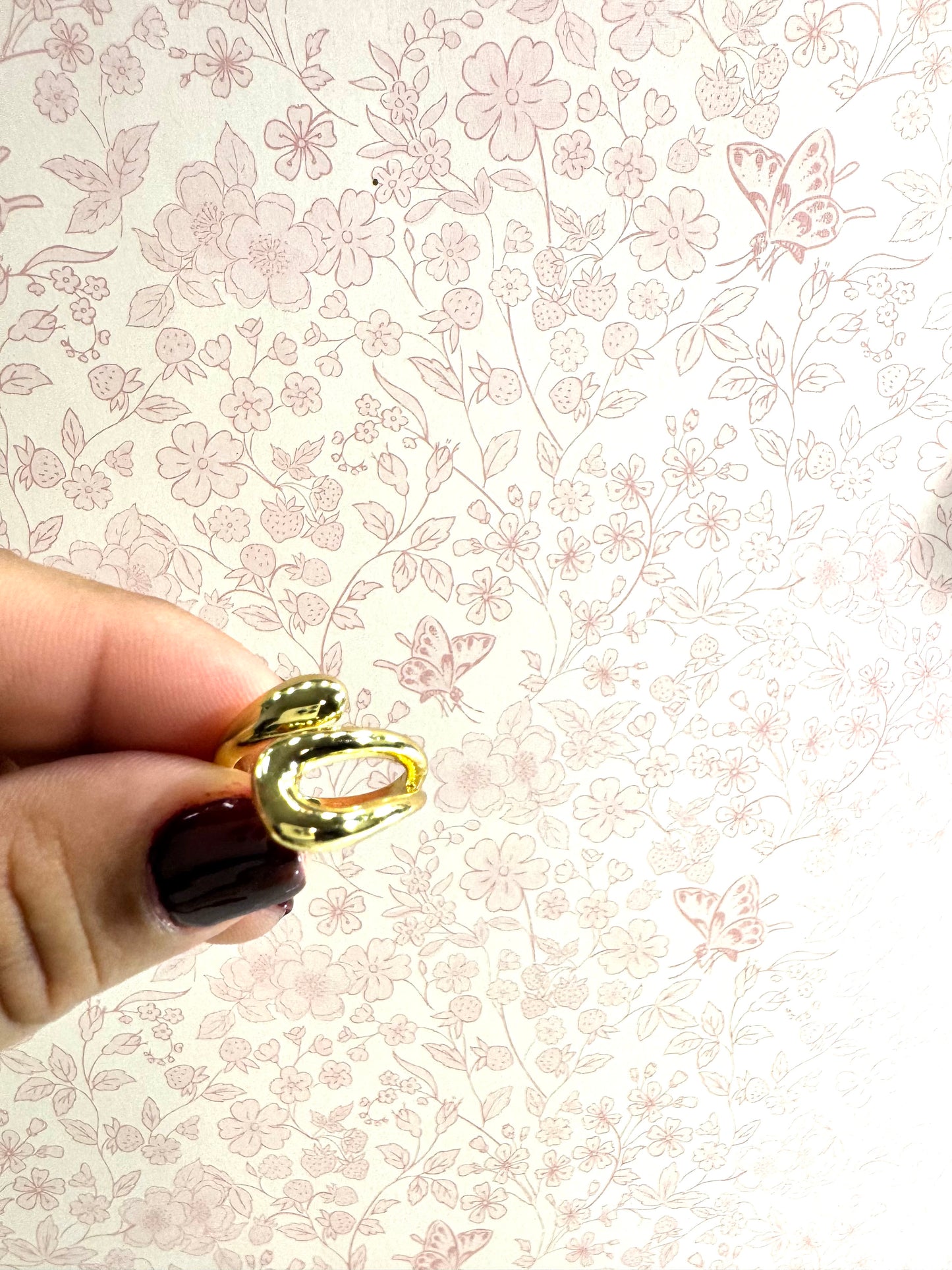 Anillo Abstracto Dorado