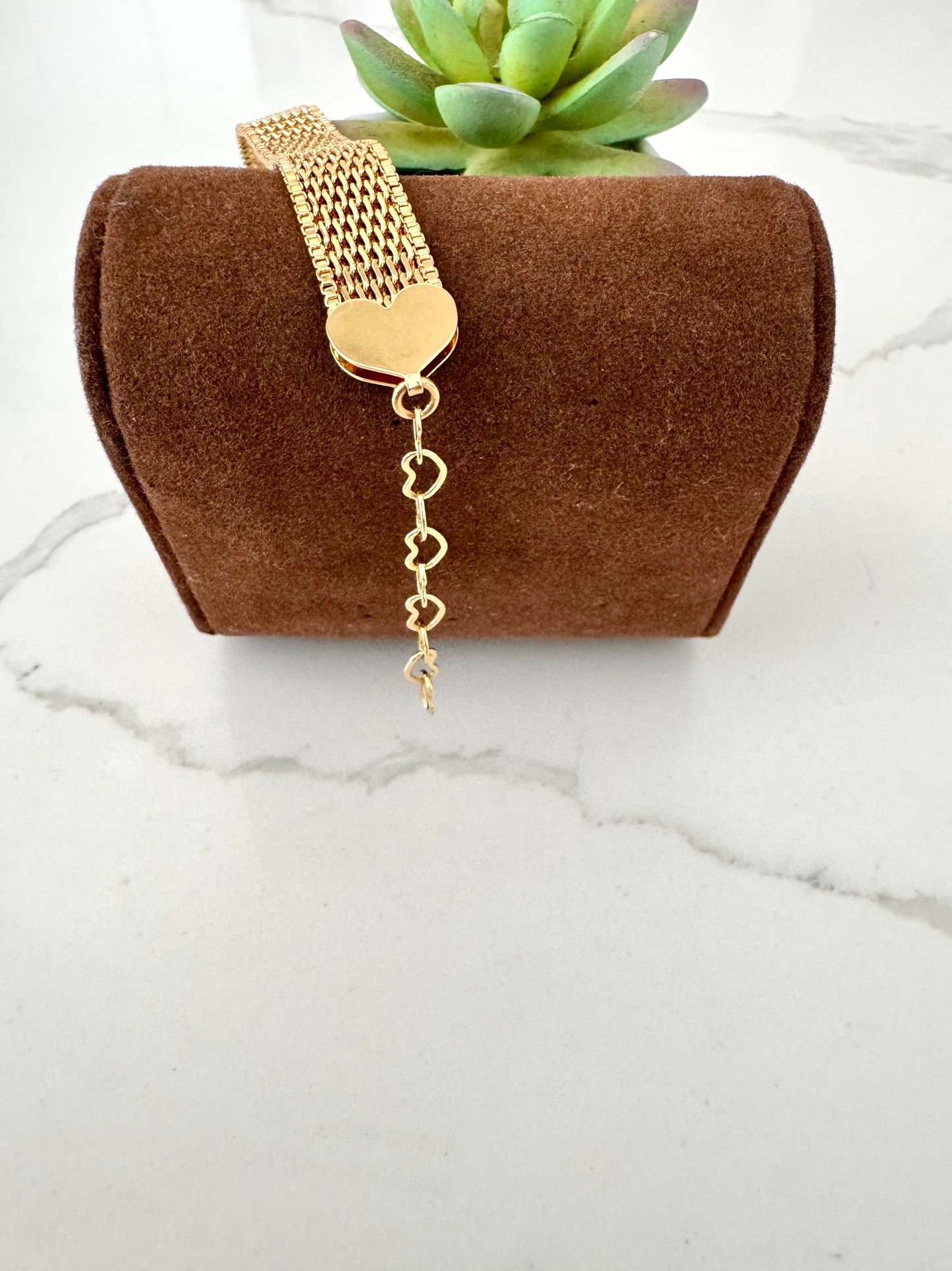 Pulsera de malla dorada – Bañada en oro de 18K