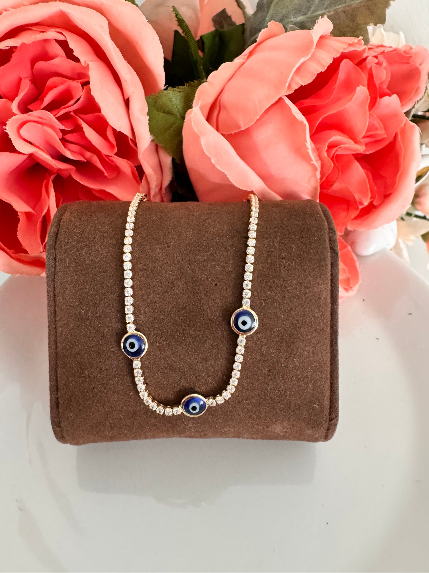 Set de joyería “Protección & Brillo” – Ojo Turco con circonias