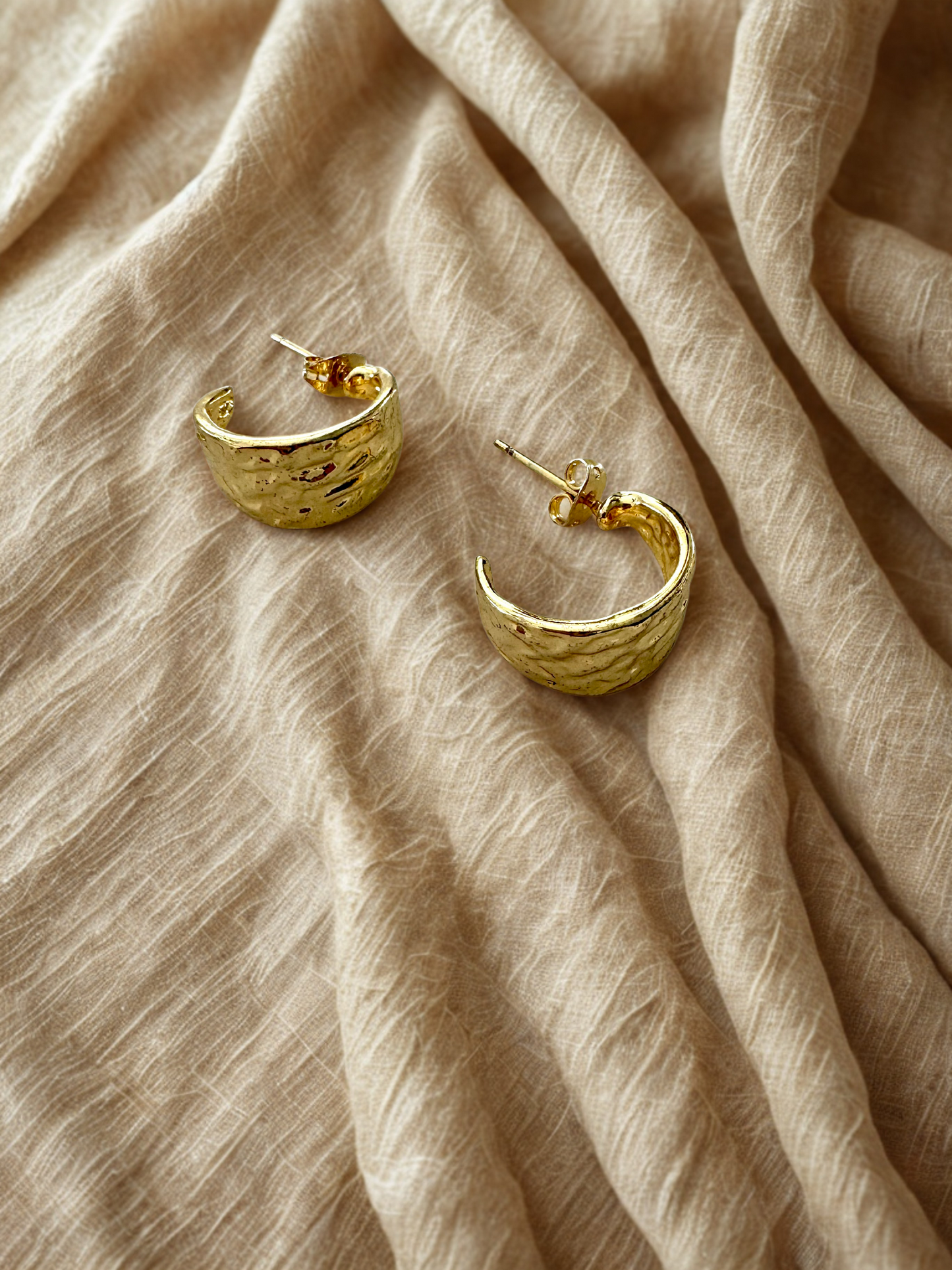 Aretes Aro Texturizado