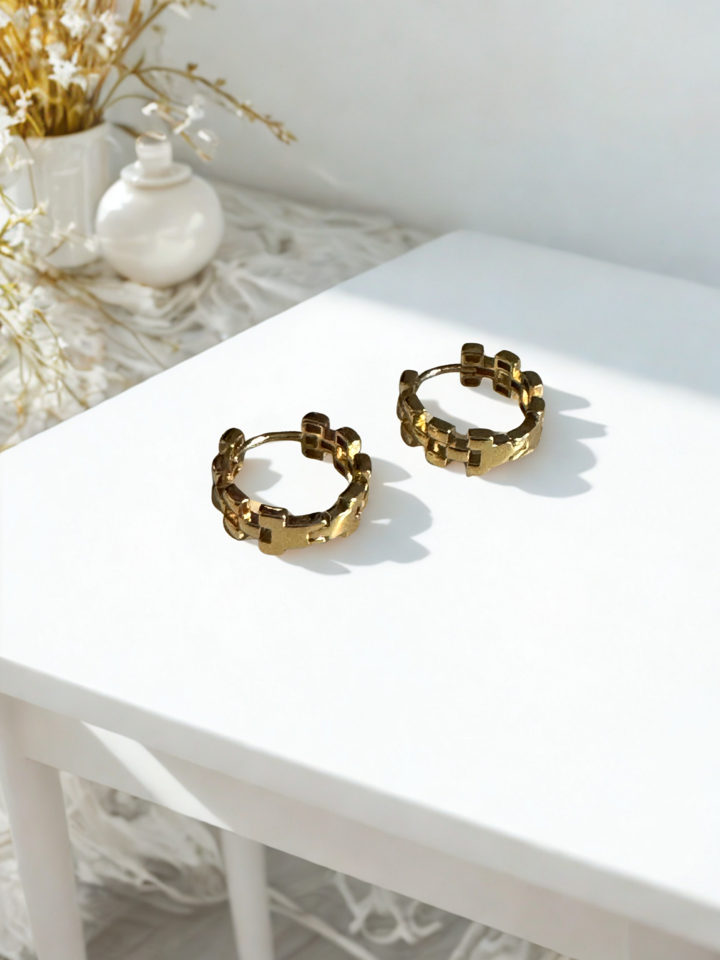 Aretes Aro Geométrico