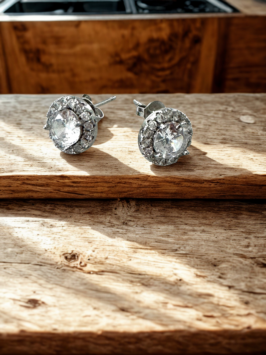 Aretes Brillantes Tipo Stud