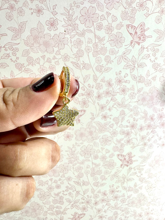 Aretes Estrella con Brillo