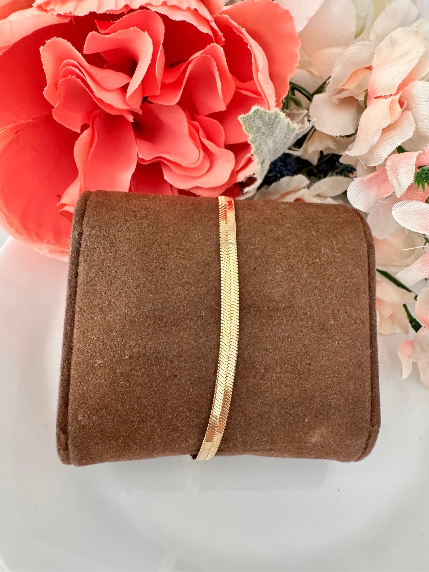 Pulsera estilo herringbone – Bañada en oro de 18K o rodio