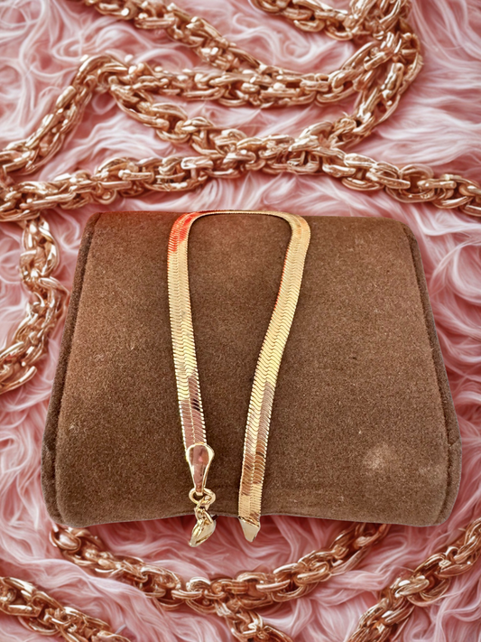 Pulsera estilo herringbone – Bañada en oro de 18K o rodio