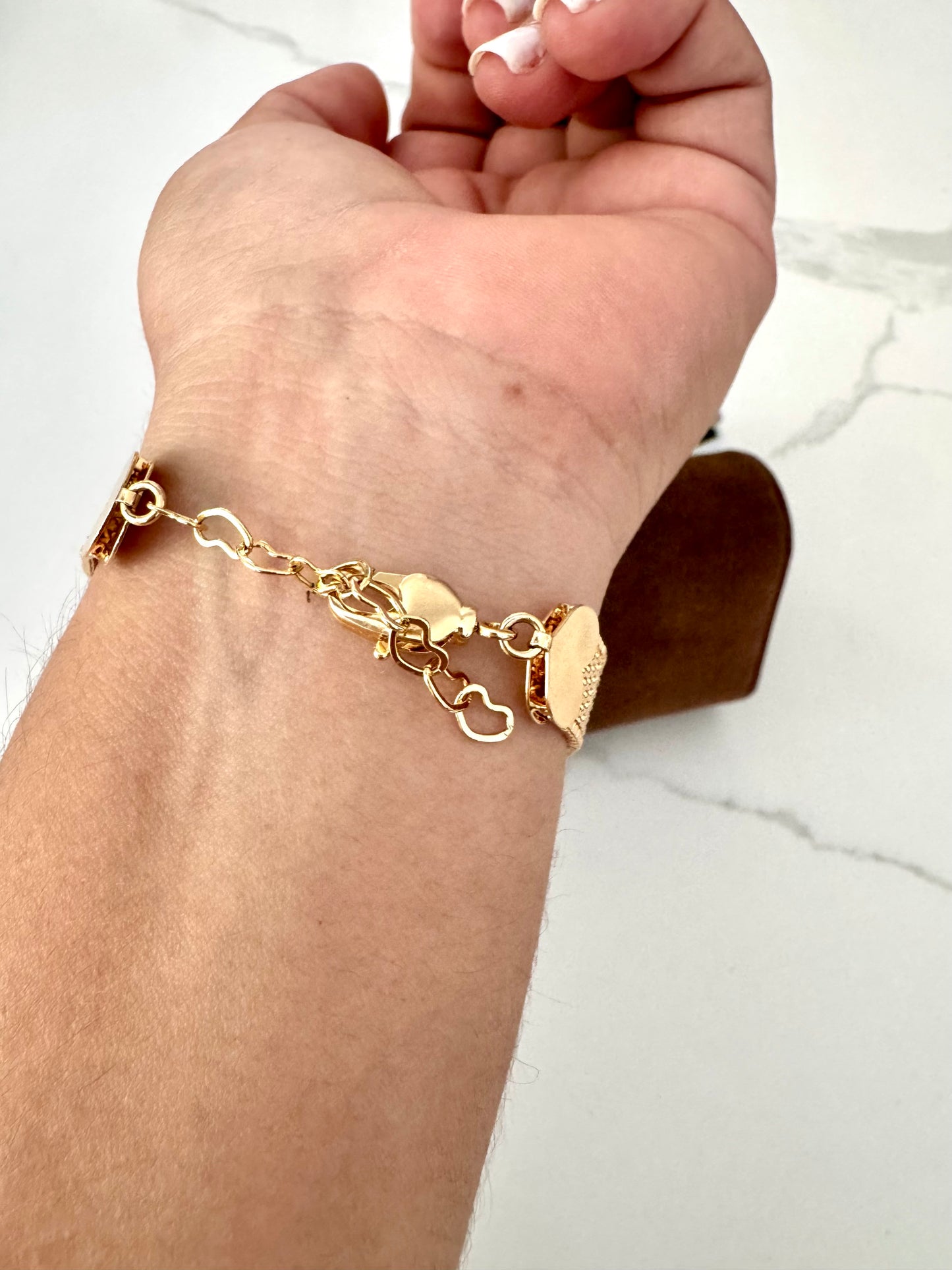Pulsera de malla dorada – Bañada en oro de 18K