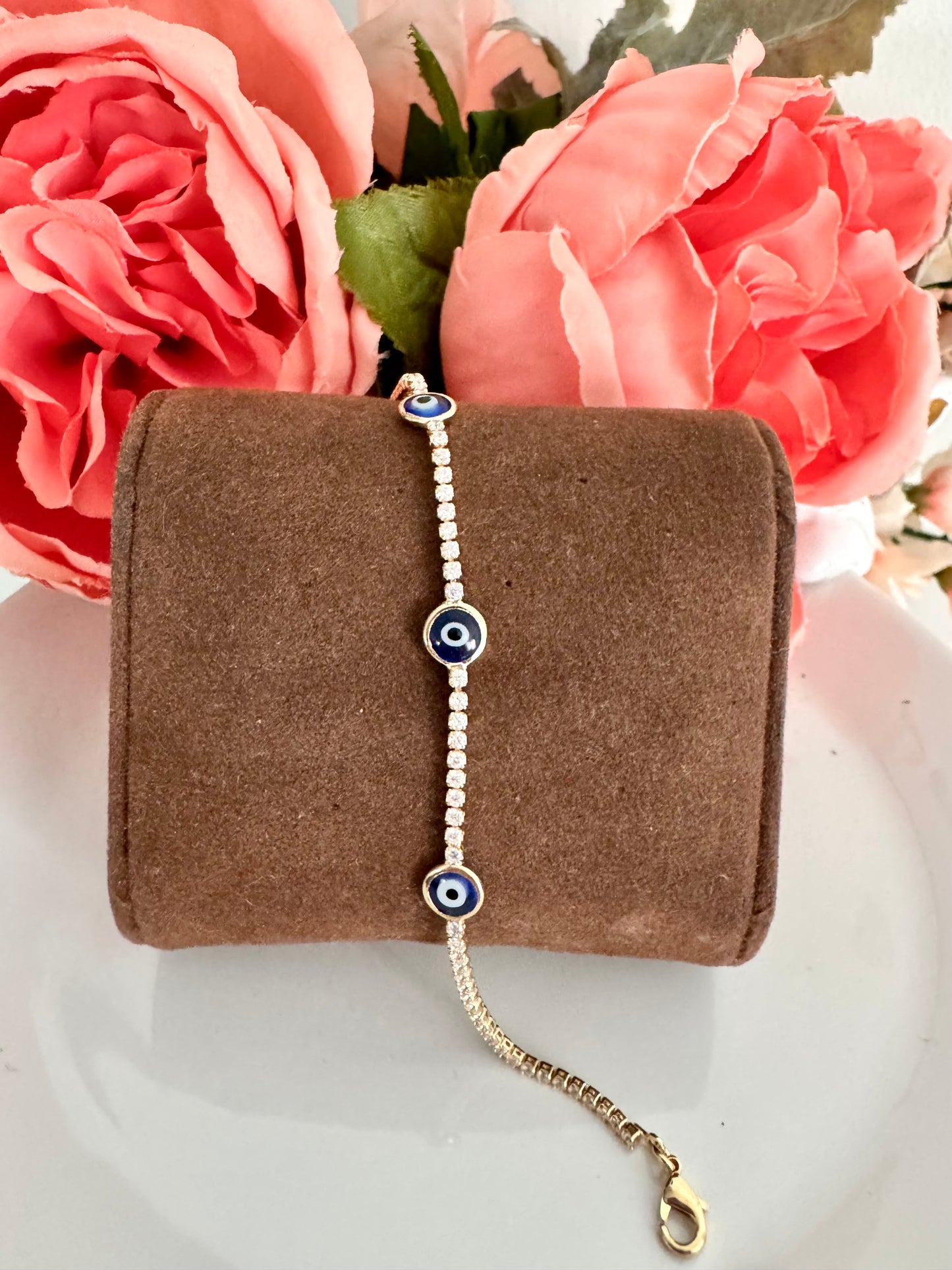 Set de joyería “Protección & Brillo” – Ojo Turco con circonias